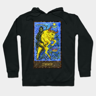 Strength. Magic Gate Tarot Card Design Hoodie